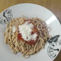 El cooksnap de Laura Ureña Pont cuando hizo Spaghetti en crema de limón y albahaca fresca.