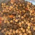 El cooksnap de Qwam Kelvin cuando hizo Garbanzos de bote con chorizo y carne picada.