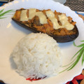 El cooksnap de sindy cuando hizo Berenjenas rellenas de atún.