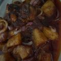 Cooksnap Qasrina semasa beliau membuat Ayam Masak Merah.