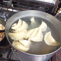 El cooksnap de Bibiana Yakimovicz cuando hizo Pierogi ruskie (receta polaca).