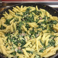 El cooksnap de Beth Guiol cuando hizo Macarrones con espinacas y jamón.