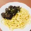 El cooksnap de Trainer Alejandro 🇦🇷 cuando hizo Fideos con morcilla ^-^.
