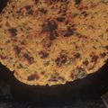 Satya suri का कुकस्नैप जब उन्होंने मक्का मेथी का पराठा(makka methi paratha recipe in hindi) बनाया था।