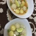 Cooksnap dari Selly Ardani untuk resep Bakso Pentol Aci Isi Keju Kuah Pedas