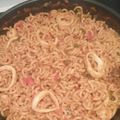 El cooksnap de Ainara Roca cuando hizo Fideuá de calamares.