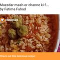 Fatima Fahad's cooksnap of when they made Mazedar mash or channe ki fry daal.