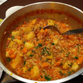 El cooksnap de Susana Rivello cuando hizo Guiso de arroz con pollo.