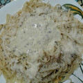 El cooksnap de Ana Maria cuando hizo Salsa de 3 quesos para pasta.