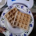 El cooksnap de Macarena Melo cuando hizo Waffles de harina integral y sin azúcar.
