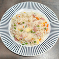 El cooksnap de Tonysantos cuando hizo Arroz tres delicias con wasabi y salsa de soja..