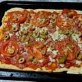 El cooksnap de Gabriela Caballero cuando hizo Pizza con harina leudante. (Pizza casera sin levadura).