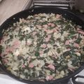 El cooksnap de jorgelina cuando hizo Coliflor gratinado con acelga y jamón.