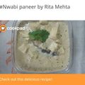 Rita mehta का कुकस्नैप जब उन्होंने नवाबी पनीर विथ लच्छा पराठा (nawabi paneer with lachha paratha recipe in hindi) बनाया था।