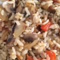 El cooksnap de Clari Del Grecco cuando hizo Champiñones salteados con cebolla y ají.