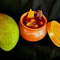 Manisha Sampat's cooksnap of when they made Raw Mango Vaghariyu / Sweet & Sour Mango Pickle.
