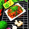 Monika Gupta का कुकस्नैप जब उन्होंने चिली पनीर (Chilli paneer recipe in hindi) बनाया था।