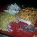 Holly's cooksnap of when they made pork chop casserole.
