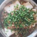 Cooksnap dari Tiwieska Pratama untuk resep Steamed Tofu With Minced Chicken