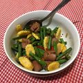 Cooksnap dari Kiki Mega Sukarman untuk resep Tumis Kacang Panjang, Putren (Jagung Muda), dan Sosis