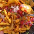 Geetika का कुकस्नैप जब उन्होंने पापड़ कोन भेल (papad cone bhel recipe in Hindi) बनाया था।