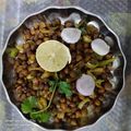 Saranya Vignesh's cooksnap of when they made Chana chaat.