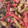 El cooksnap de Ernest Cassina cuando hizo Lomo saltado peruano.