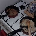 El cooksnap de Maca Arias Borbolla cuando hizo Salteado de pollo al curry con fideos.