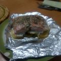 El cooksnap de Maria José Atienza Ibañezbraniff47ab cuando hizo Salmón al horno con patatas en papillote.