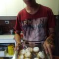 El cooksnap de Corina Caro cuando hizo Repollitos o profiteroles.