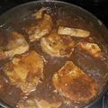 El cooksnap de Delia Vazquez cuando hizo Bondiola a la mostaza con miel.