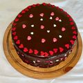 El cooksnap de Sheila Andrade cuando hizo Mi chocolate cake!...relleno de crocante de pecanas y Fudge!💕.