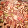 El cooksnap de Raspa cuando hizo Cerdo agridulce.