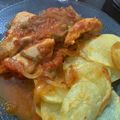 El cooksnap de Natalia Menies cuando hizo Pollo a la portuguesa con papas españolas .