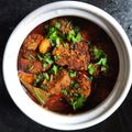 Sushmita Chakraborty's cooksnap of when they made রাজস্থানী গাট্টে কি সব্জী.