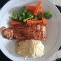 Cooksnap dari Desy Lestari untuk resep Salmon Teriyaki Salsa with Mashed Potato
