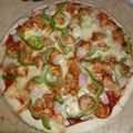 Sabeen Jawed Jaweed Iqbal's cooksnap of when they made Cheesy Chicken Tikka Pizza 🍕.