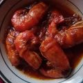 Cooksnap pink jasmine semasa beliau membuat Udang masak Kam Heong.