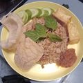 Cooksnap dari Evi utami untuk resep Isi Piringku : Nasi Tutug Oncom, Tumis Buncis Tauge, Telur Dadar