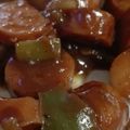 El cooksnap de Solo Enrique cuando hizo Salchichas en salsa BBQ.