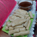 Cooksnap dari linda dumasari untuk resep PEMPEK DOS (Pempek tanpa 🦈) Empuk, kenyal, krispi di luar lembut di dalam, tidak alot