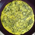 El cooksnap de Gloria Bueno cuando hizo Tortilla de espinacas con queso y tomates.