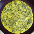 El cooksnap de Gloria Bueno cuando hizo Tortilla de espinacas con queso y tomates.
