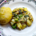 Shagufta Sheikh's cooksnap of when they made Alo ka bhurta.