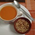 El cooksnap de Luciana Fenos cuando hizo Sopa crema de zapallo y jengibre.