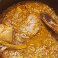 El cooksnap de Barbarachilote cuando hizo Guiso de arroz con pollo 🍗 Algo calentito, fácil y económico de hacer!.