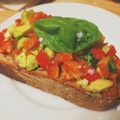 Cooksnap de Cerise Marmelade sur la recette Bruschetta à l’avocat et tomates (427 kcal)