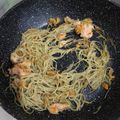 Cooksnap dari arini untuk resep Yummy Bites Organic Noodle Aglio Olio - Mpasi 1y+