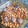 El cooksnap de maría José cuando hizo Guiso de garbanzos con almejas.
