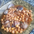 El cooksnap de maría José cuando hizo Guiso de garbanzos con almejas.